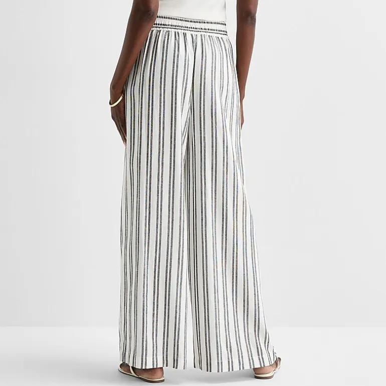 Worthington Womens Wide Leg High Rise Pull-On Pant