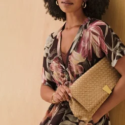 Worthington Woven Flap Crossbody Bag