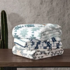 Wrangler Canyon Ikat Ultra Plush Fleece Lightweight Throw
