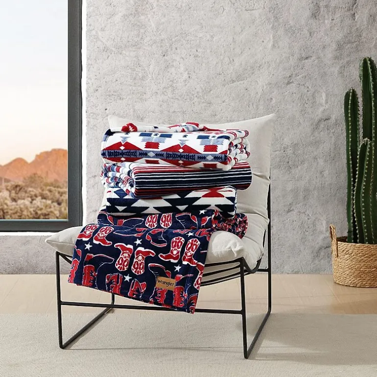 Wrangler Knockin' Boots 50x70 Washable Throw