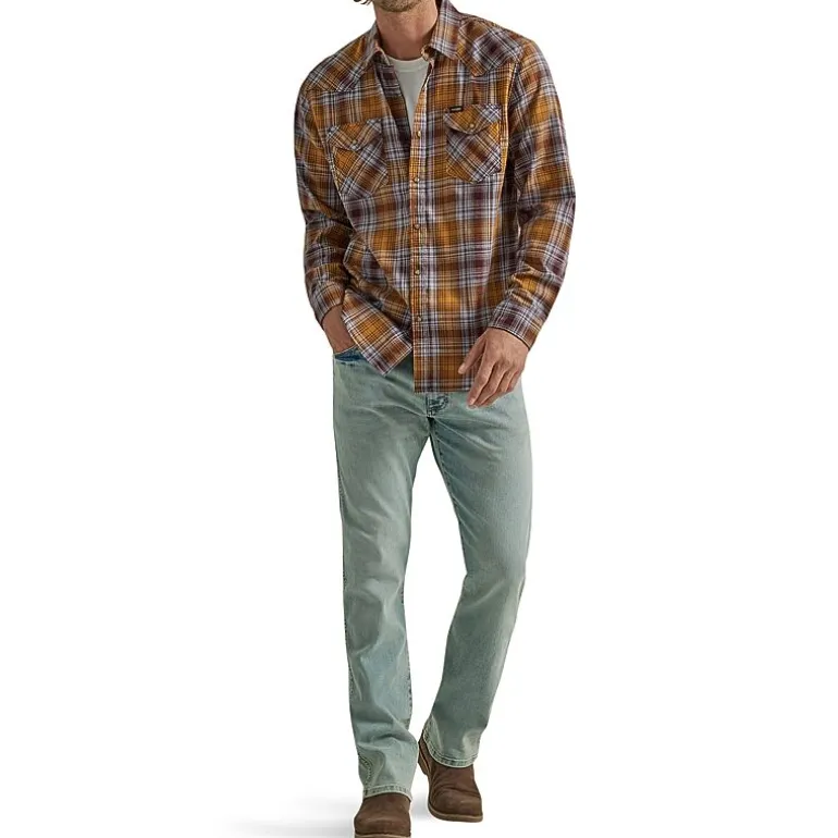 Wrangler® Mens Stretch Fabric Slim Fit Bootcut Jean