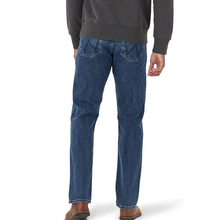 Wrangler® Mens Stretch Straight Leg Relaxed Fit Jean