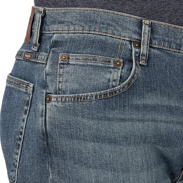 Wrangler® Mens Stretch Straight Leg Relaxed Fit Jean