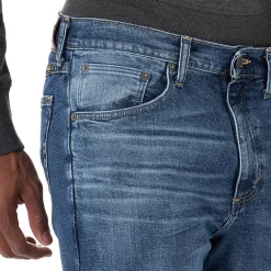 Wrangler® Mens Stretch Straight Leg Relaxed Fit Jean