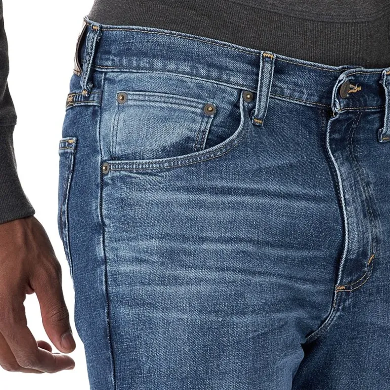 Wrangler® Mens Stretch Straight Leg Relaxed Fit Jean
