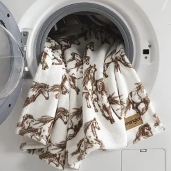 Wrangler Mustangs Washable Throw