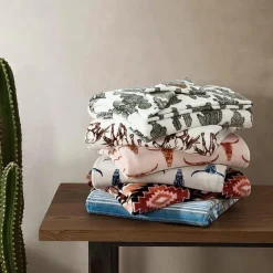 Wrangler Mustangs Washable Throw