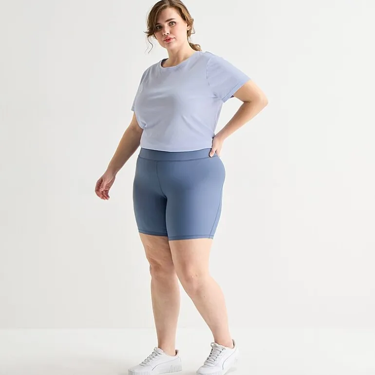 Xersion EverContour+ Womens 8" High Rise Plus Bike Short