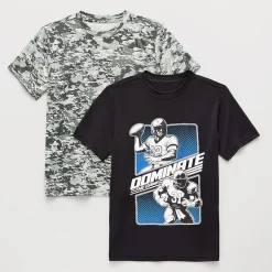 Xersion Little & Big Kid Boys Crew Neck Short Sleeve Regular Fit Graphic T-Shirt