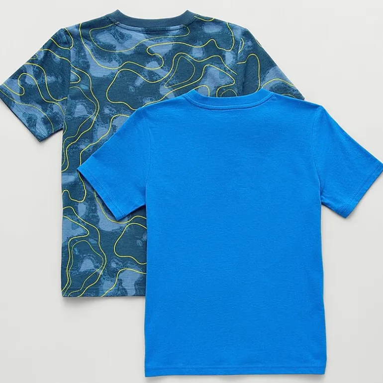 Xersion Little & Big Kid Boys Crew Neck Short Sleeve Regular Fit Graphic T-Shirt-2PC