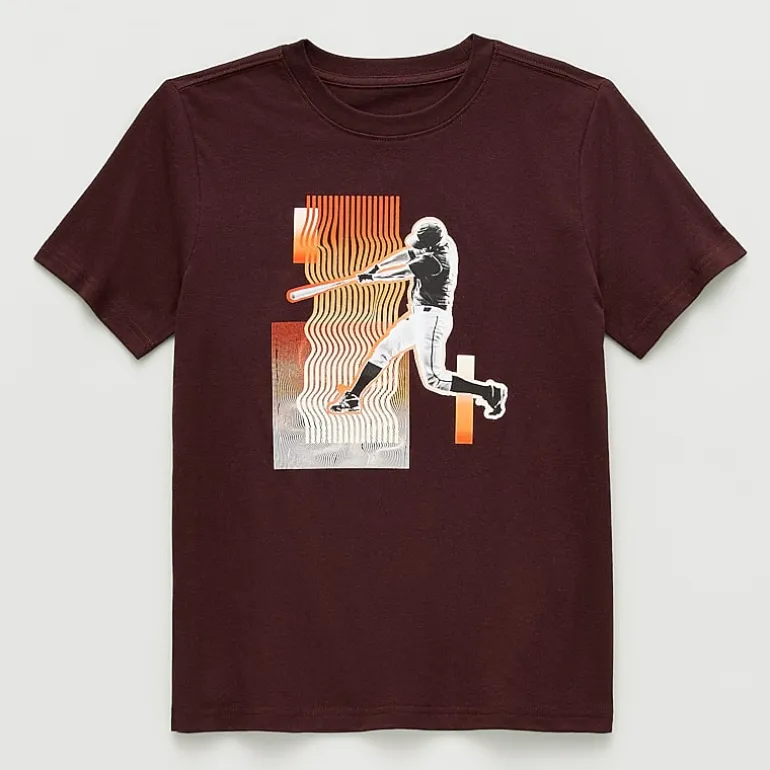 Xersion Little & Big Kid Boys Crew Neck Short Sleeve Regular Fit Graphic T-Shirt