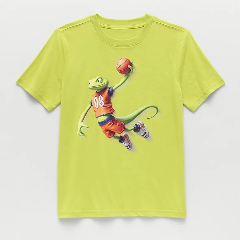 Xersion Little & Big Kid Boys Crew Neck Short Sleeve Regular Fit Graphic T-Shirt
