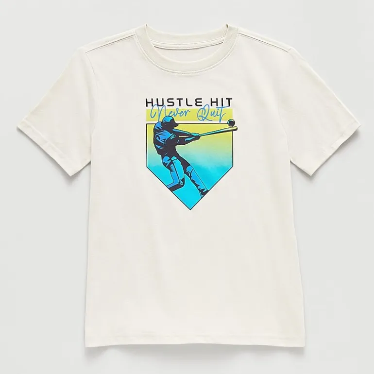 Xersion Little & Big Kid Boys Crew Neck Short Sleeve Regular Fit Graphic T-Shirt