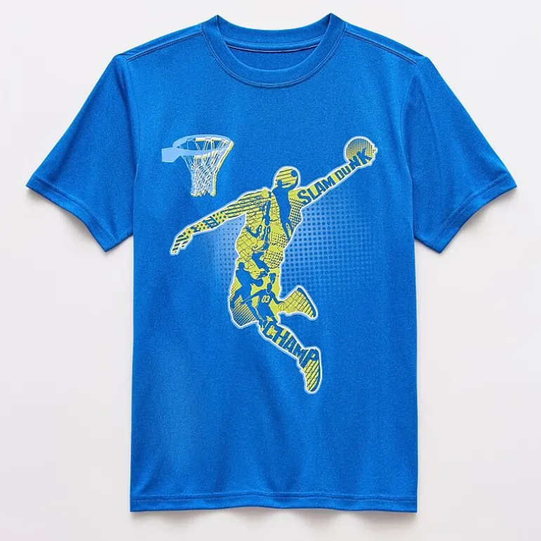 Xersion Little & Big Kid Boys Crew Neck Short Sleeve Regular Fit Graphic T-Shirt