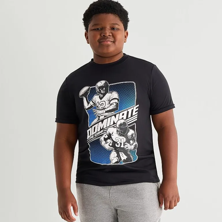 Xersion Little & Big Kid Boys Crew Neck Short Sleeve Regular Fit Graphic T-Shirt