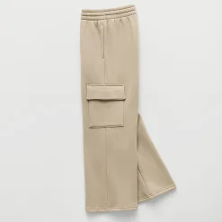 Xersion Little & Big Kid Boys Mid Rise Wide Leg Active Fleece Cargo Pant