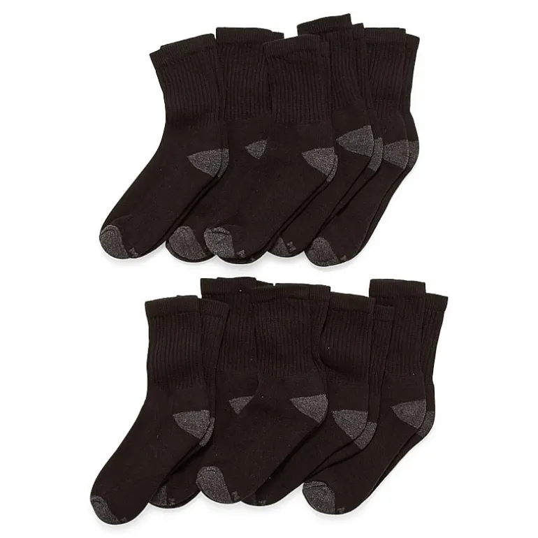 Xersion Little & Big Kid Boys 10 Pair Crew Socks