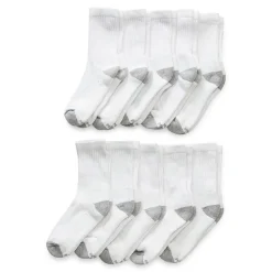 Xersion Little & Big Kid Boys 10 Pair Crew Socks