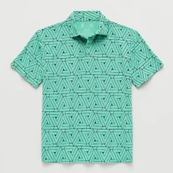Xersion Little & Big Kid Boys Short Sleeve Regular Fit Stretch Fabric Moisture Wicking Polo Shirt