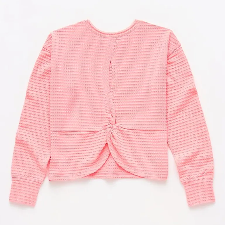 Xersion Little & Big Kid Girls Crew Neck Long Sleeve Active T-Shirt