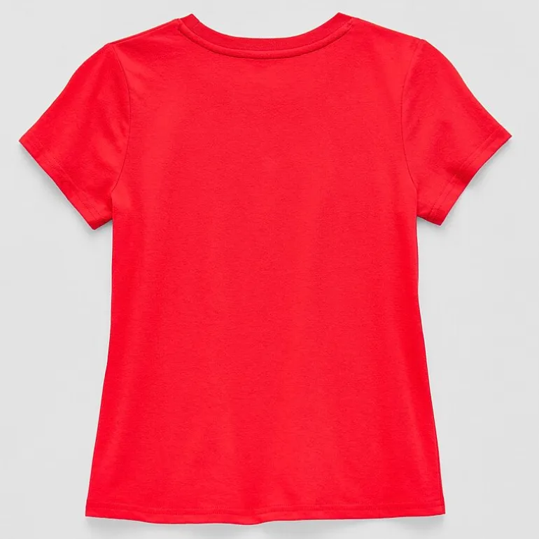 Xersion Little & Big Kid Girls Crew Neck Short Sleeve Regular Fit Graphic T-Shirt