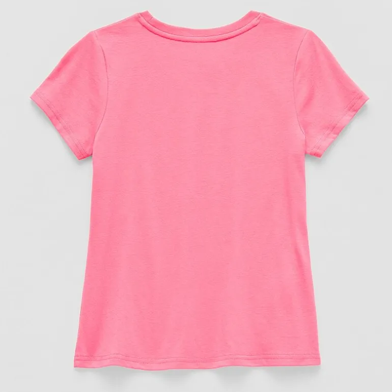 Xersion Little & Big Kid Girls Crew Neck Short Sleeve Regular Fit Graphic T-Shirt