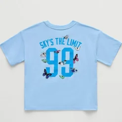 Xersion Little & Big Kid Girls Crew Neck Short Sleeve Relaxed Fit Graphic T-Shirt