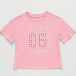 Xersion Little & Big Kid Girls Crew Neck Short Sleeve Relaxed Fit Graphic T-Shirt