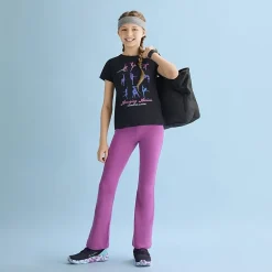 Xersion Little & Big Kid Girls Crew Neck Short Sleeve Regular Fit Graphic T-Shirt