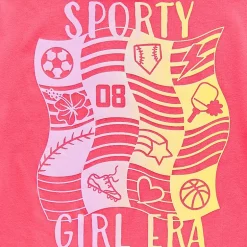 Xersion Little & Big Kid Girls Crew Neck Short Sleeve Regular Fit Graphic T-Shirt