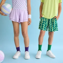Xersion Little & Big Kid Girls Mid Rise Pull-On Short