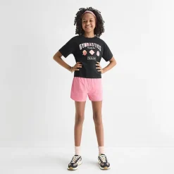 Xersion Little & Big Kid Girls Stretch Fabric Mid Rise Pull-On Short
