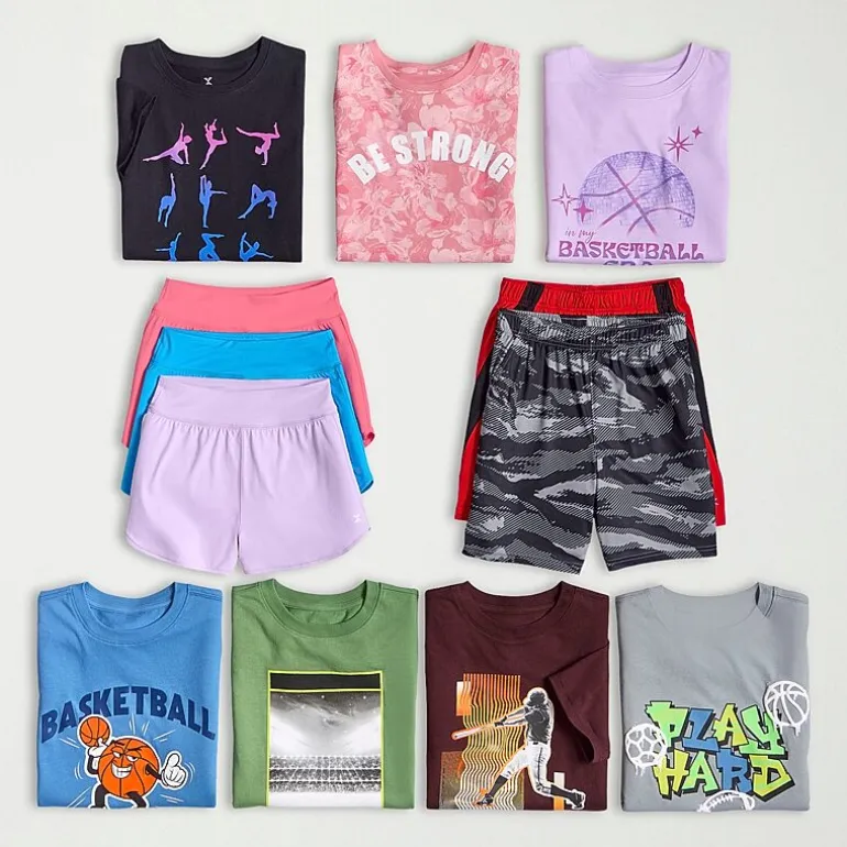Xersion Little & Big Kid Girls Stretch Fabric Mid Rise Pull-On Short