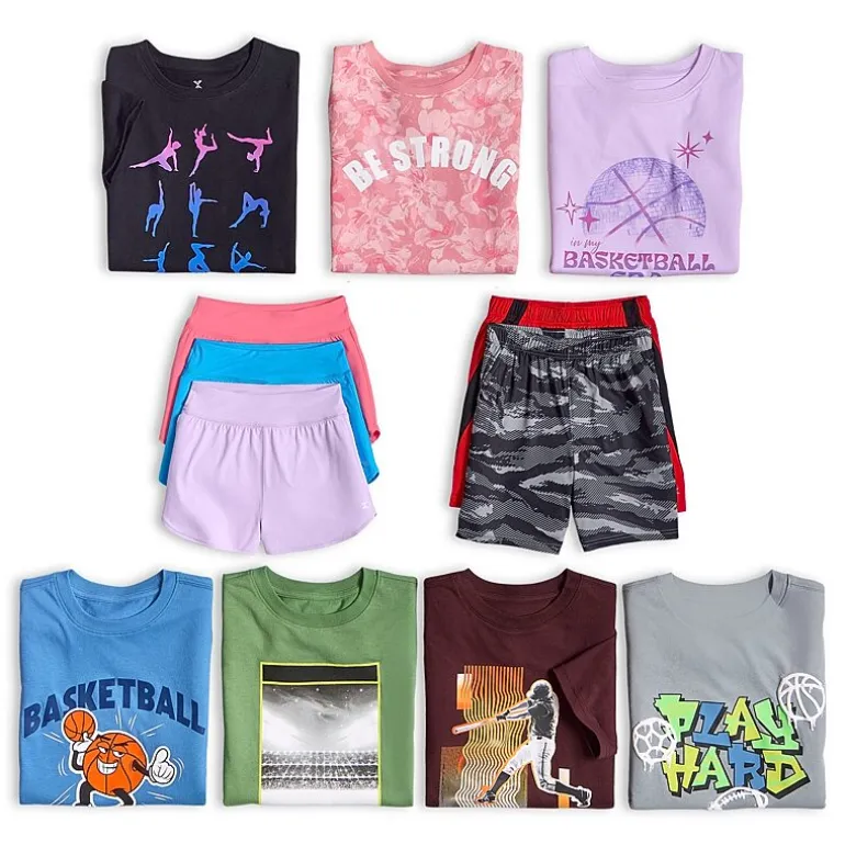 Xersion Little & Big Kid Girls Stretch Fabric Mid Rise Pull-On Short
