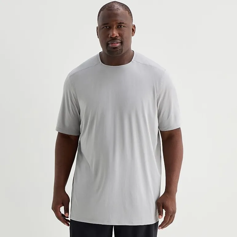 Xersion Mens Crew Neck Short Sleeve Quick Dry Active Big and Tall T-Shirt