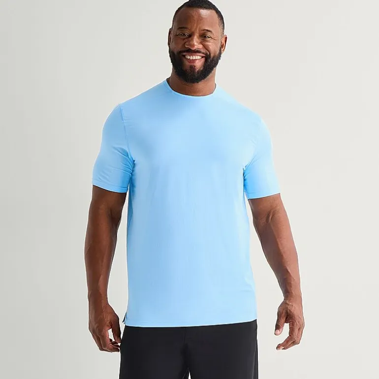 Xersion Mens Crew Neck Short Sleeve Quick Dry Active Big and Tall T-Shirt