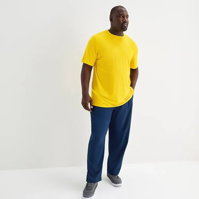 Xersion Mens Crew Neck Short Sleeve Quick Dry Active Big and Tall T-Shirt