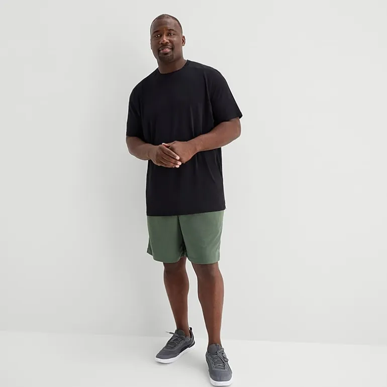 Xersion Mens Crew Neck Short Sleeve Quick Dry Active Big and Tall T-Shirt