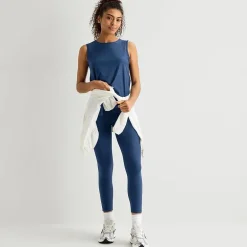 Xersion Mesh Womens Crew Neck Sleeveless Active Tank Top
