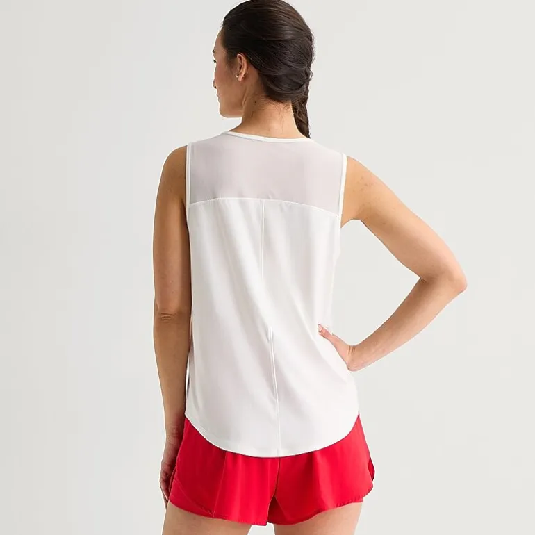 Xersion Mesh Womens Crew Neck Sleeveless Active Tank Top
