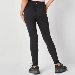 Xersion Must Have Little & Big Kid Girls Quick Dry High Rise Knit 24" Active Full Length Leggings