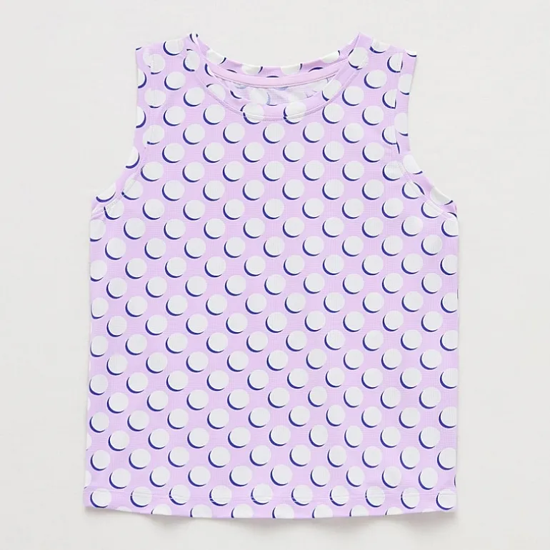 Xersion Performance Little & Big Kid Girls Crew Neck Sleeveless Active Tank Top
