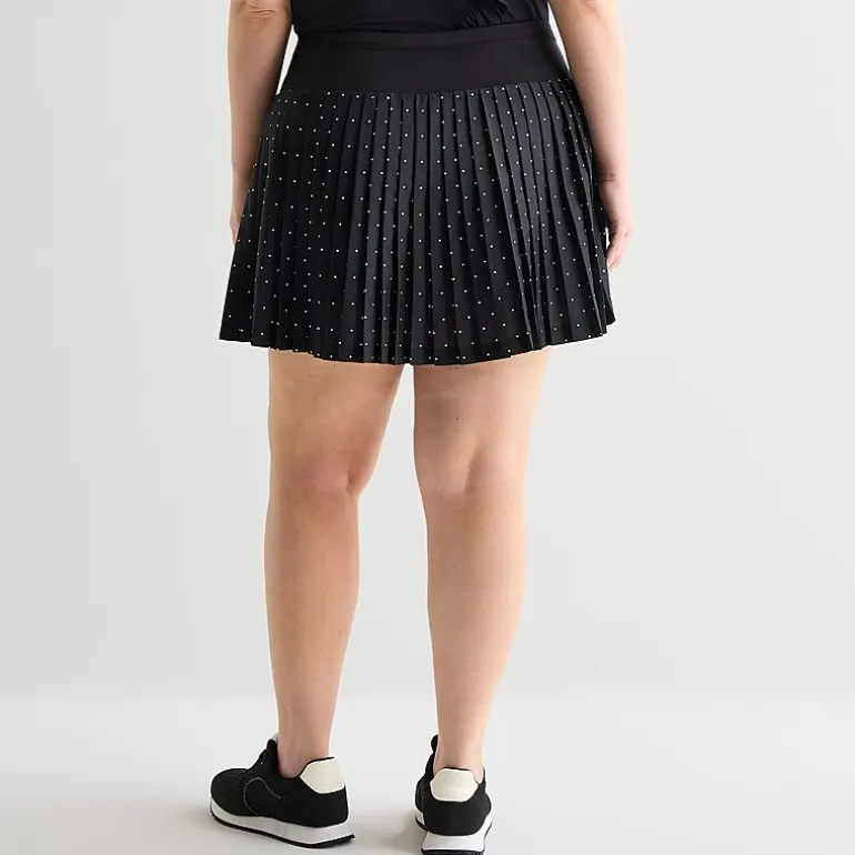 Xersion Pleated Womens 5" High Rise Plus Skort