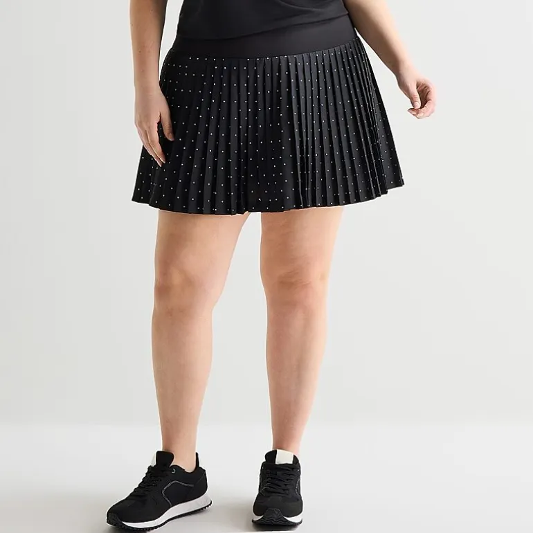 Xersion Pleated Womens 5" High Rise Plus Skort