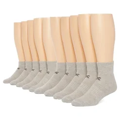 Xersion Quick-Dri Mens 10 Pair Quarter Ankle Socks