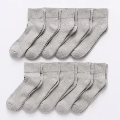 Xersion Quick-Dri Mens 10 Pair Quarter Ankle Socks