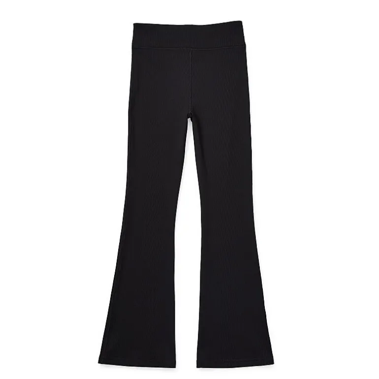 Xersion Ribbed Little & Big Kid Girls Quick Dry High Rise 26 1/2" Active Flare Full Length Leggings