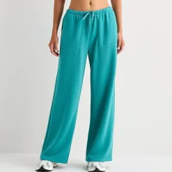 Xersion Scubaluxe Womens Drawstring Waist Wide Leg Mid Rise Regular Fit Sweatpant