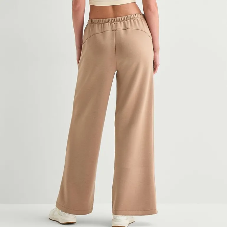 Xersion Scubaluxe Womens Drawstring Waist Wide Leg Mid Rise Regular Fit Sweatpant