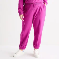 Xersion Womens Classic French Terry Jogger Pant Plus